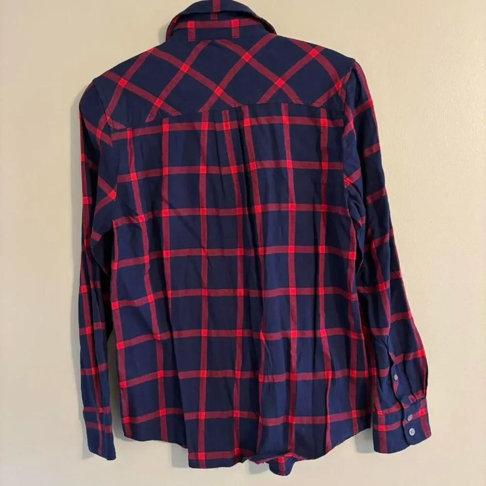 NWT J. Crew Flannel Plaid Women's Small Long Sleeve Button Down $79.50